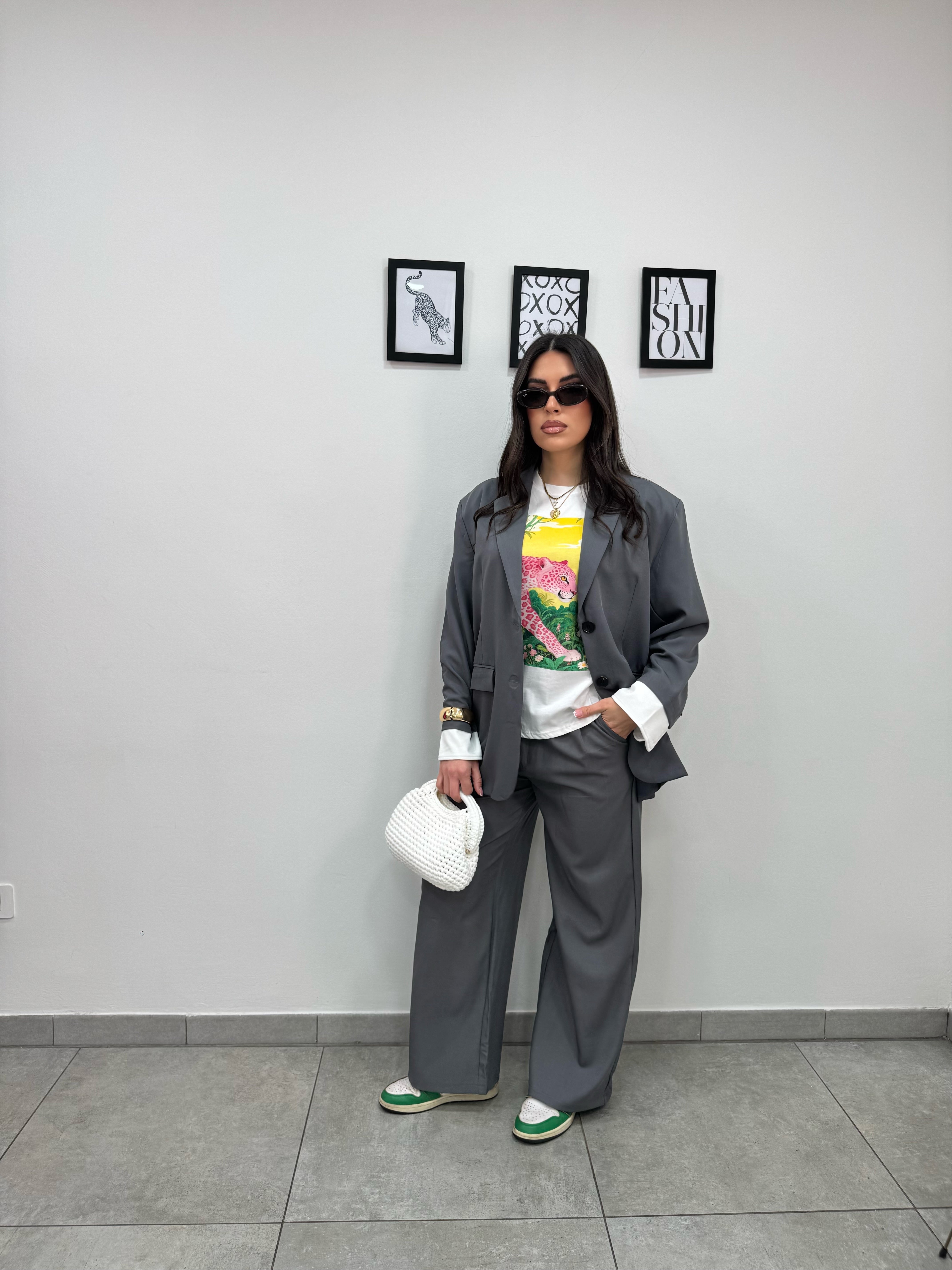 Tailleur Office Grigio