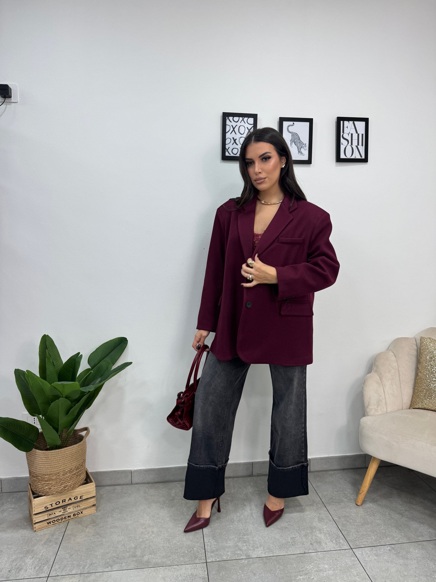 Cappotto Sartoriale Burgundy