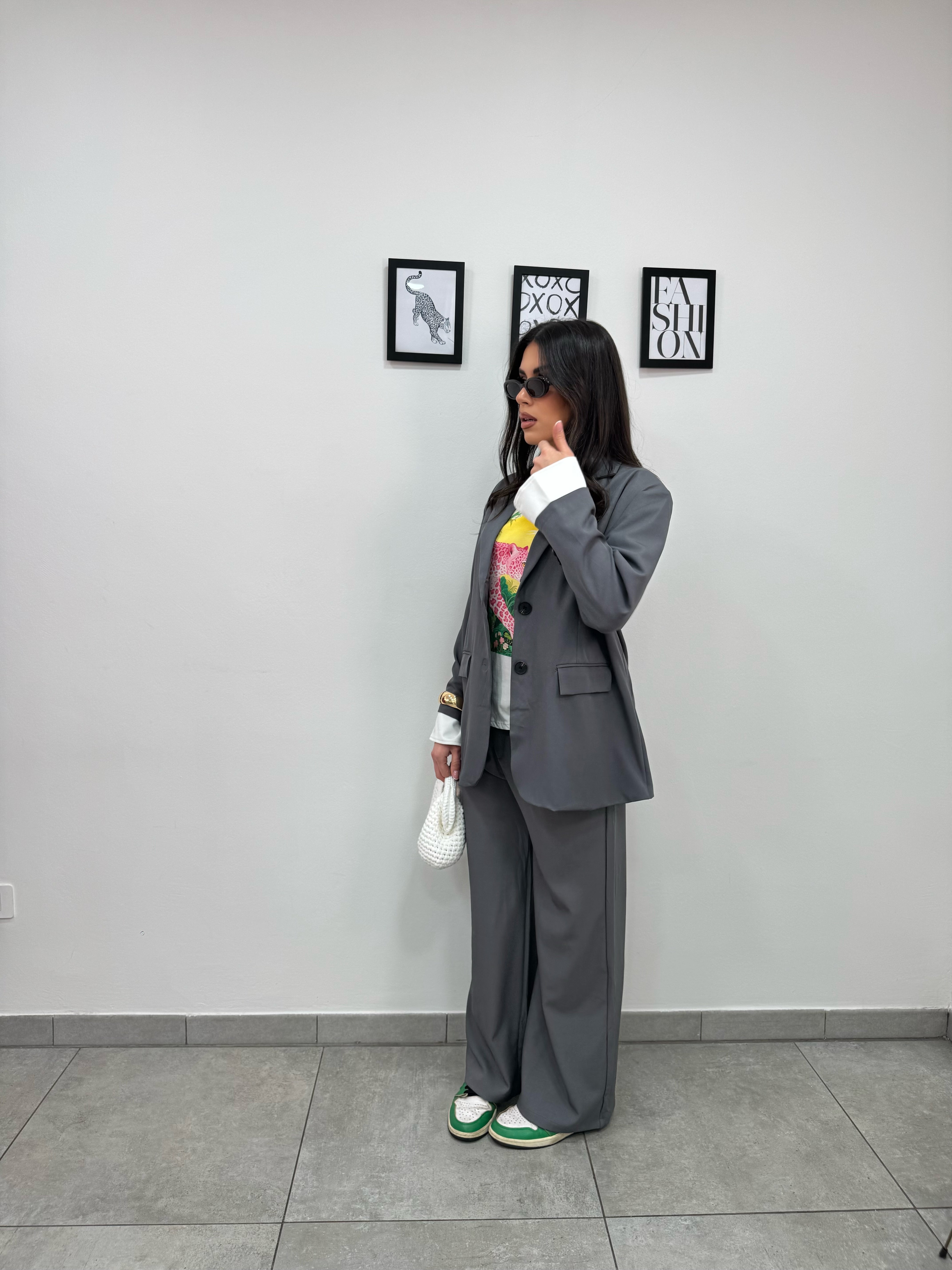 Tailleur Office Grigio