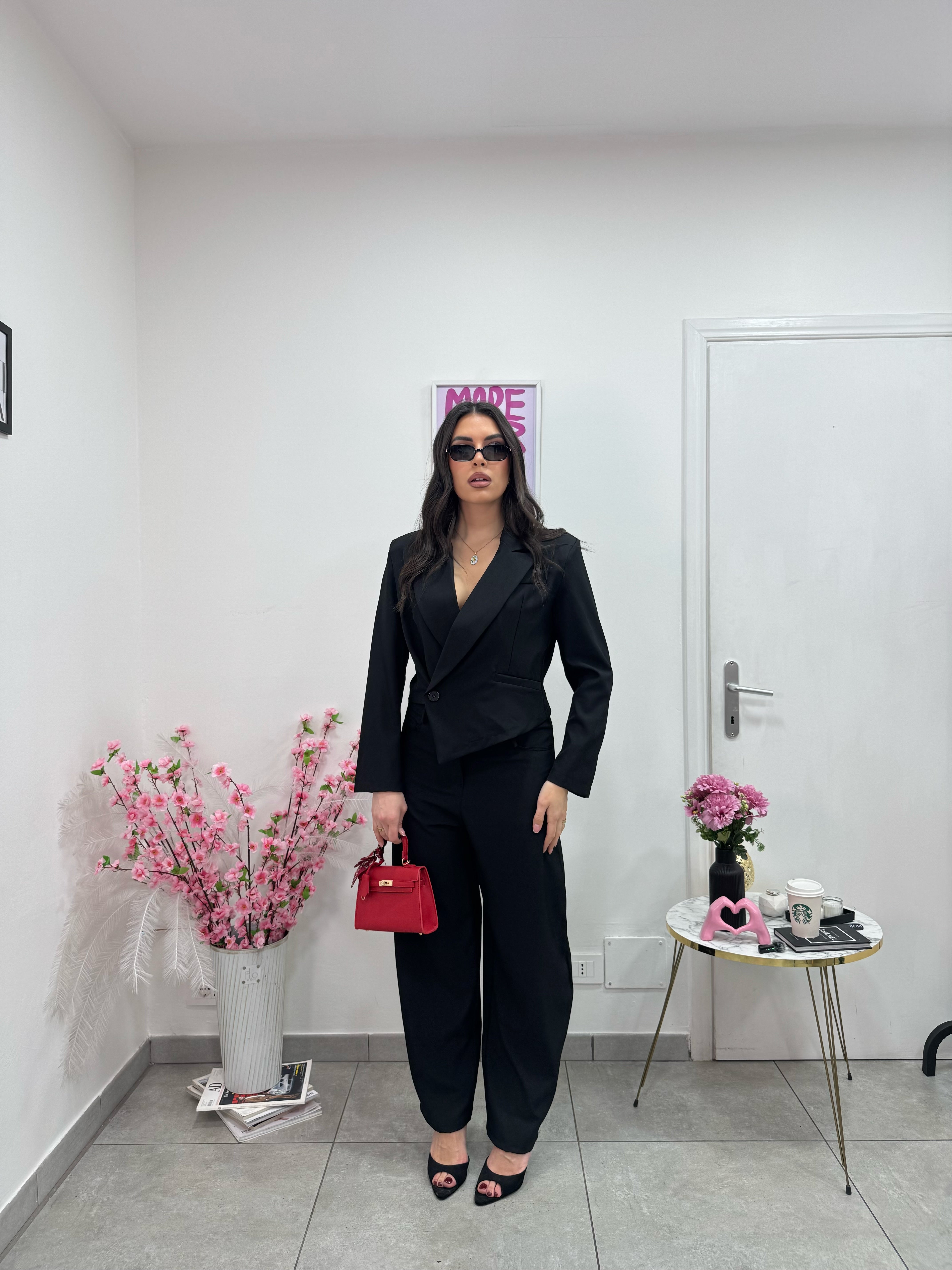 Pantalone Balloon Iris Nero