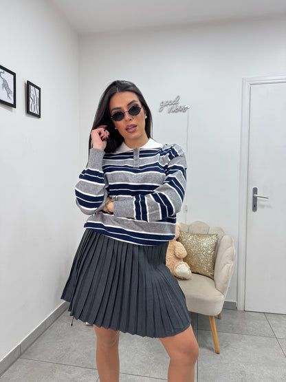 Polo Corinne Grigio Blue