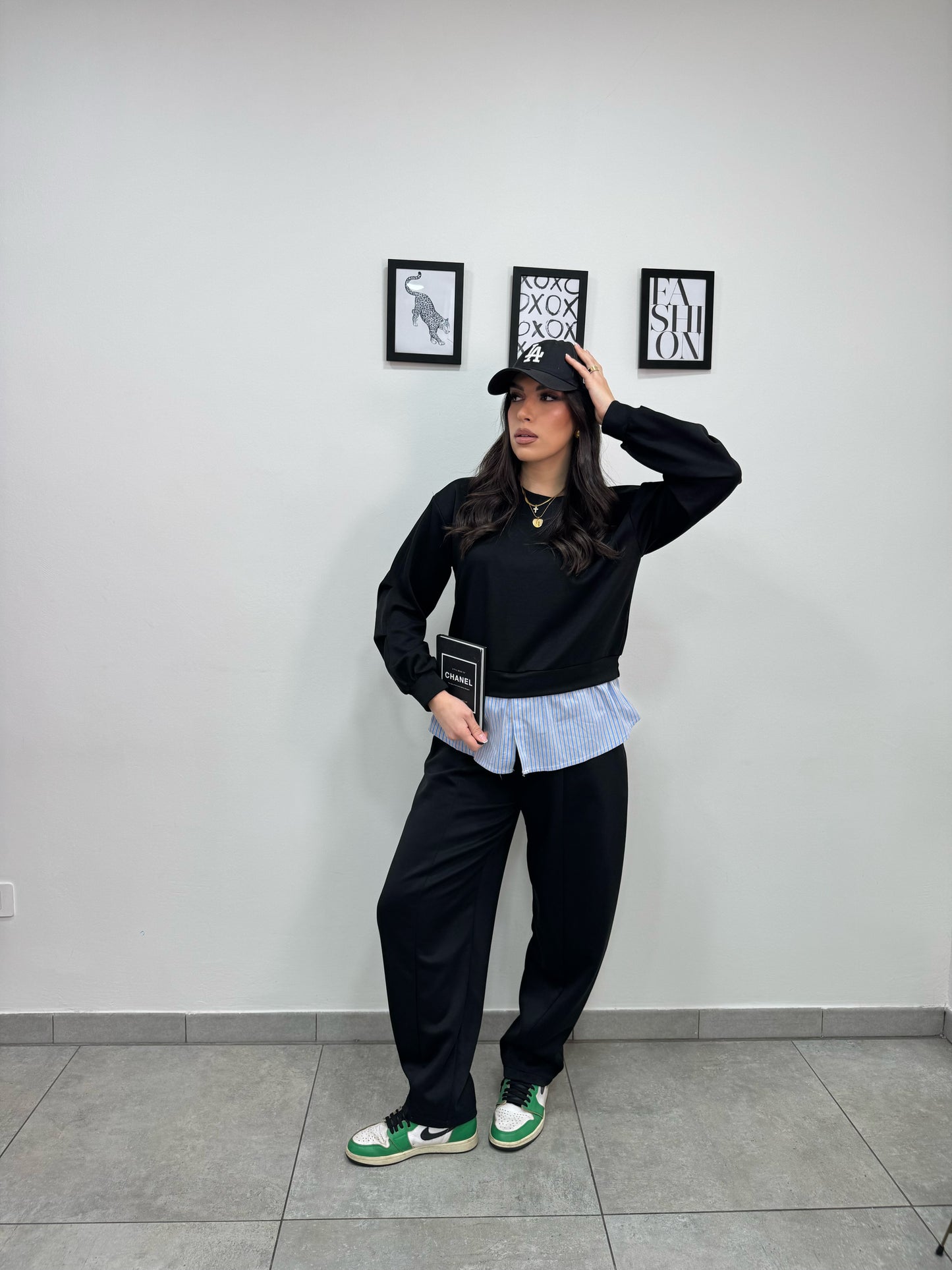 Pantalone Tuta Necktie Nero