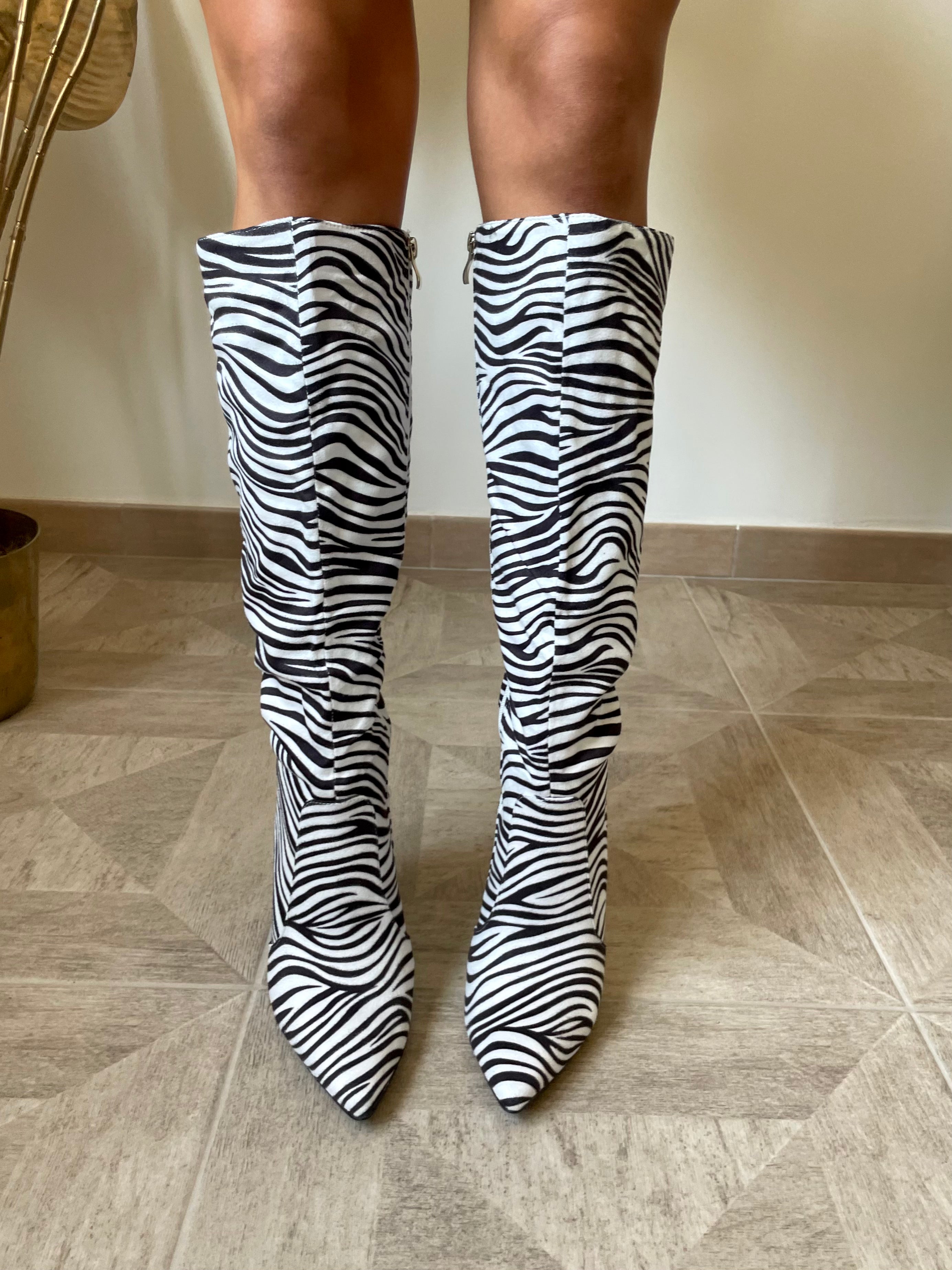 Stivali a Spillo Zebrati