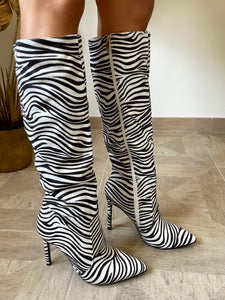 Stivali a Spillo Zebrati